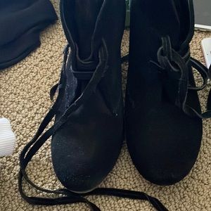 Dolce Vita Faux Suede Wedge Booties